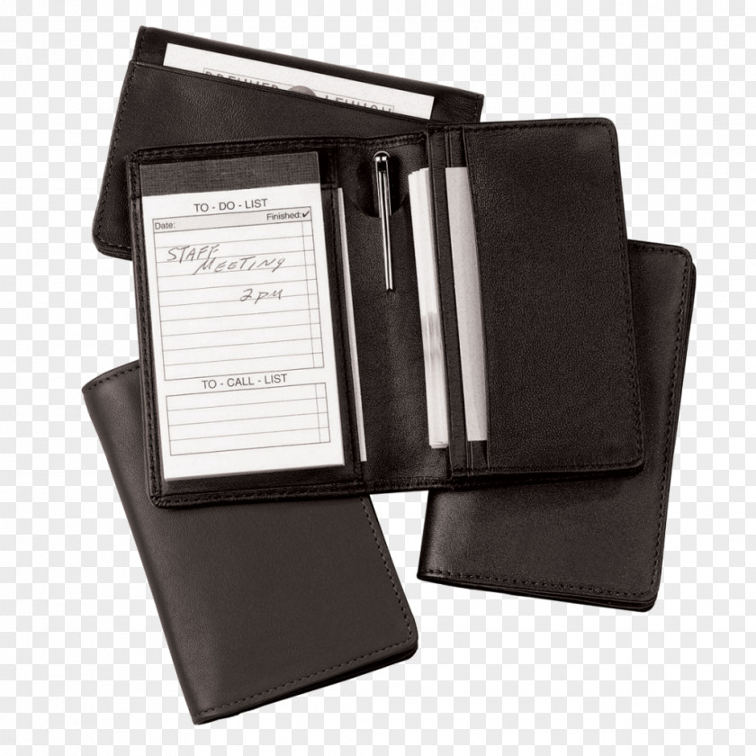 Notebook Paper Leather Wallet Pen PNG
