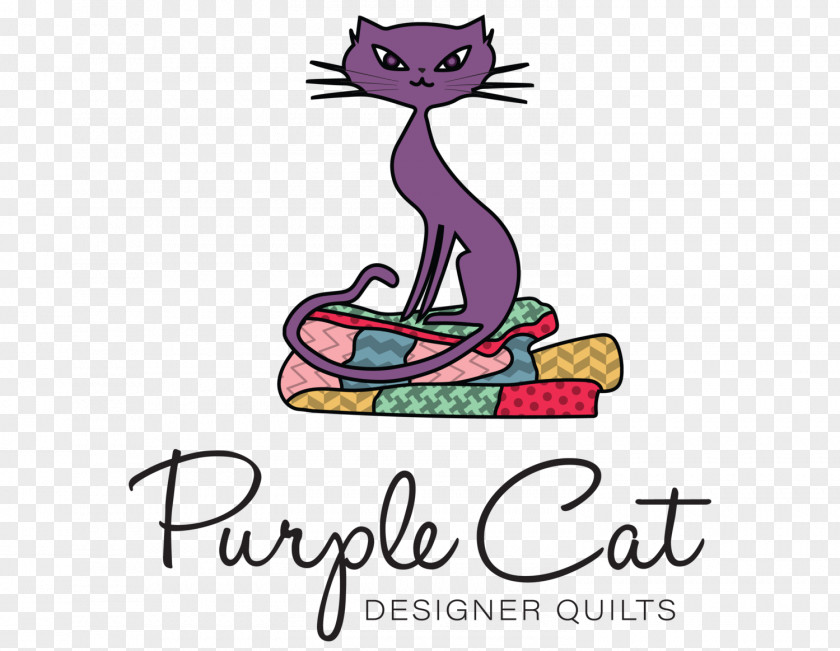 Purple Cat Quilts Petal Mammal PNG