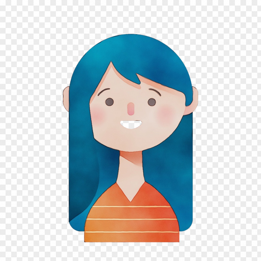 Smile Teal Cartoon Turquoise PNG