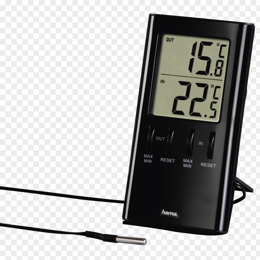 Thermometer Cartoon Weather Station Hygrometer Sensor Display Device PNG