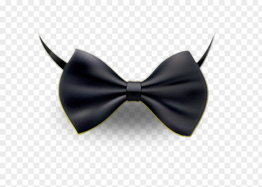Black Bow Shoelace Knot Designer Necktie Tie Suit PNG