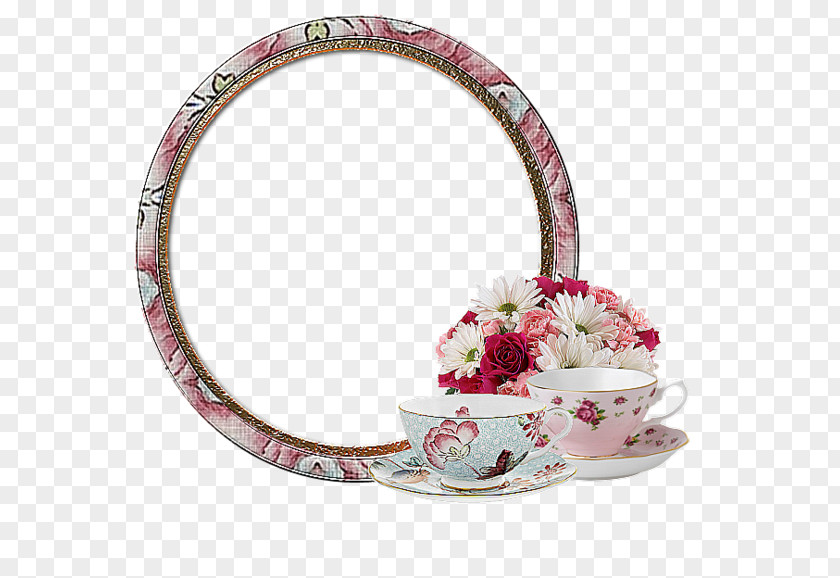 Cups And Round Frame Picture Blog Photography PNG
