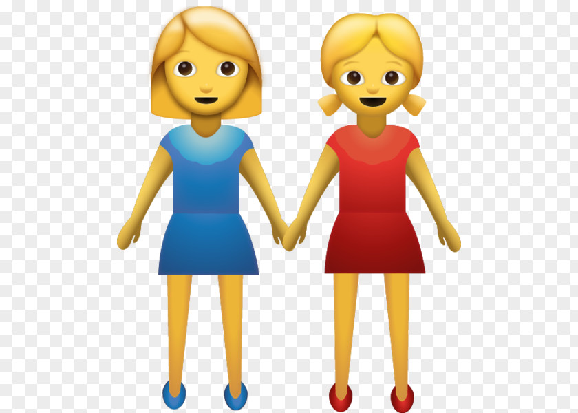 Emoji Domain Holding Hands Woman PNG