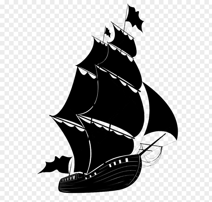 Ship Sailing Piracy Drawing PNG