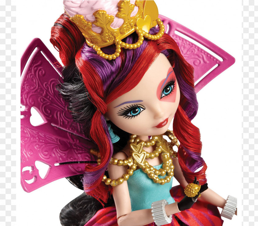 Doll Queen Of Hearts Ever After High Way Too Wonderland Lizzie Barbie PNG