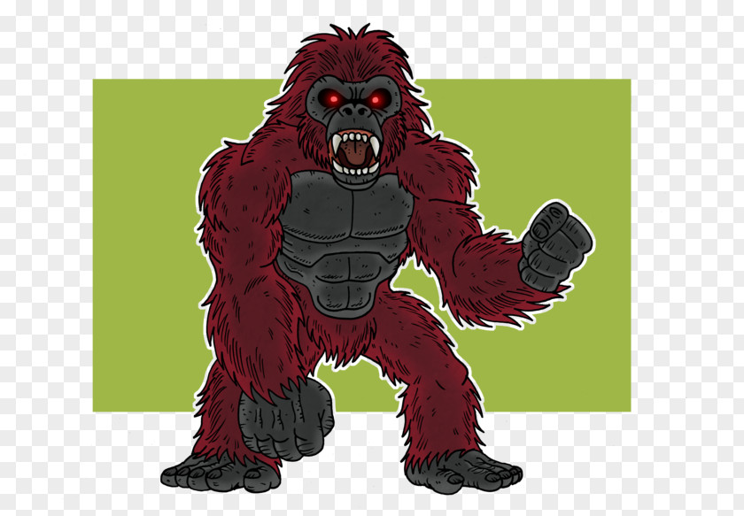 Gorilla Primal Rage Drawing DeviantArt PNG