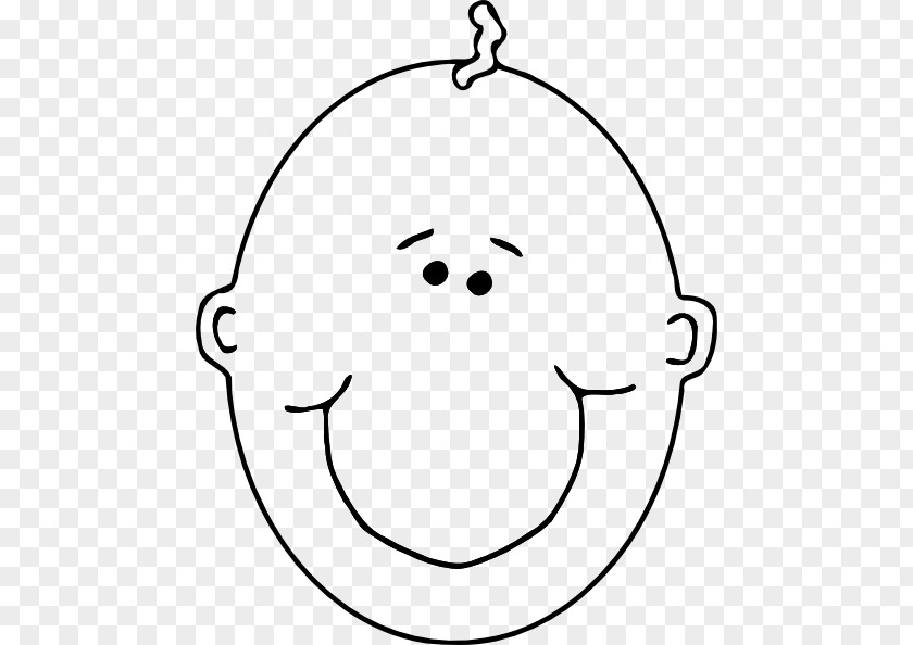 Happy Face Outline Infant Smiley Clip Art PNG