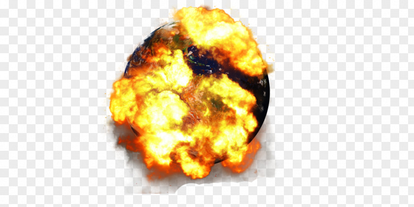 Planet Explosion Earth Icon PNG