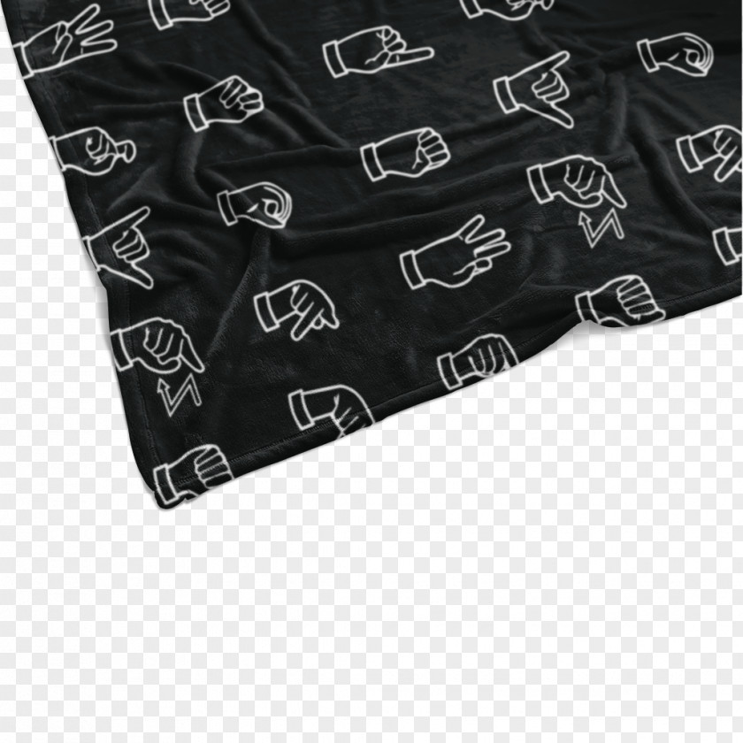 Throw Blanket Brand Black M Font PNG