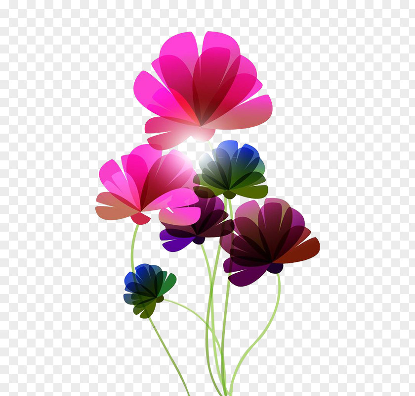 Cartoon Floral Decoration Pattern Design Flower Decorative Arts PNG