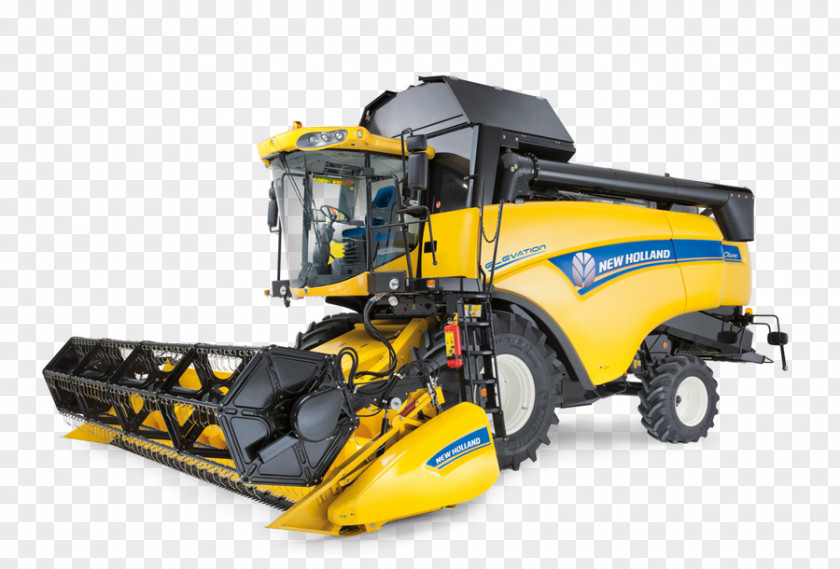 Combine Harvester New Holland Agriculture John Deere Agricultural Machinery PNG