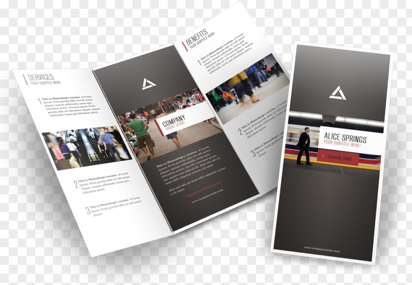 Direct Marketing Brochure Mockup Printing Graphic Design PNG