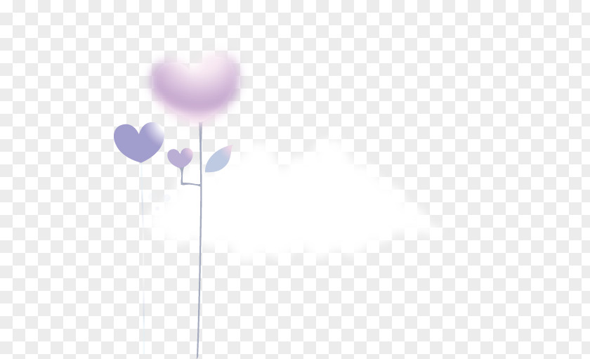 Heart-shaped Clouds Float Decoration Line Blue Angle Point Sky PNG