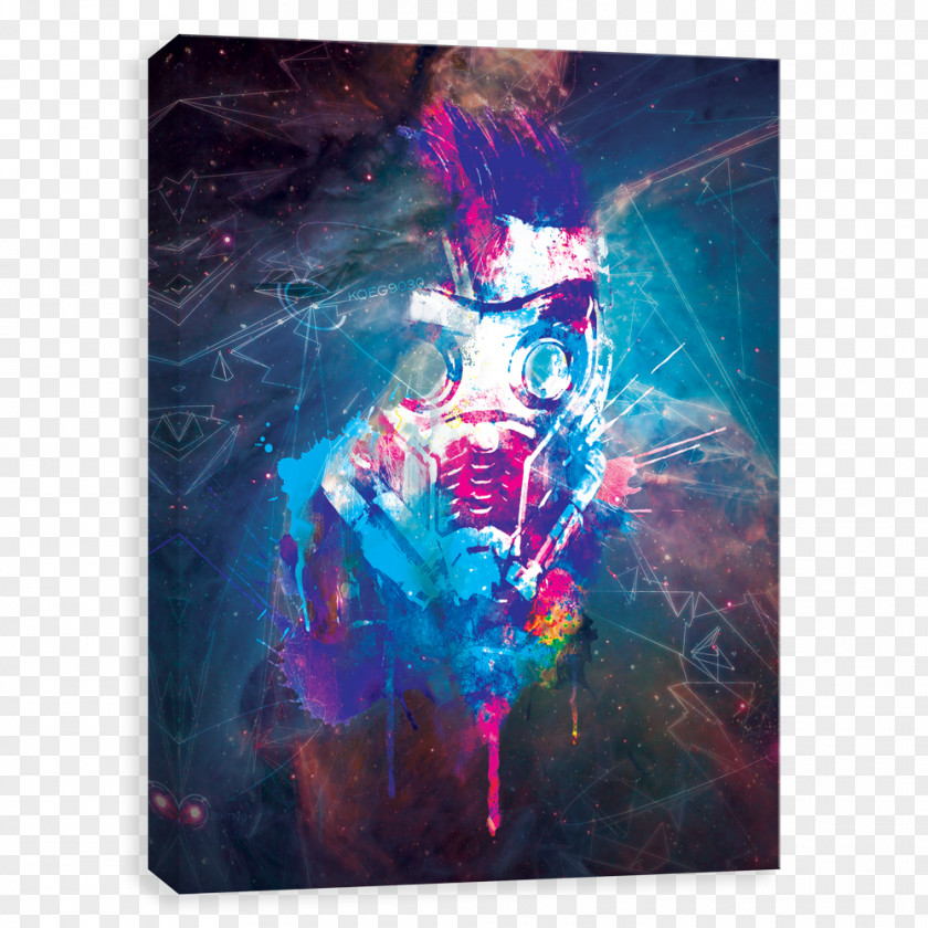 Star Lord Star-Lord Groot Canvas Marvel Cinematic Universe Art PNG