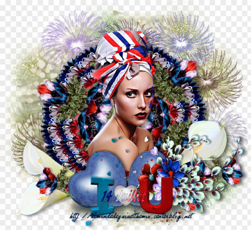 787 Christmas Ornament Blue Red White Bastille Day PNG