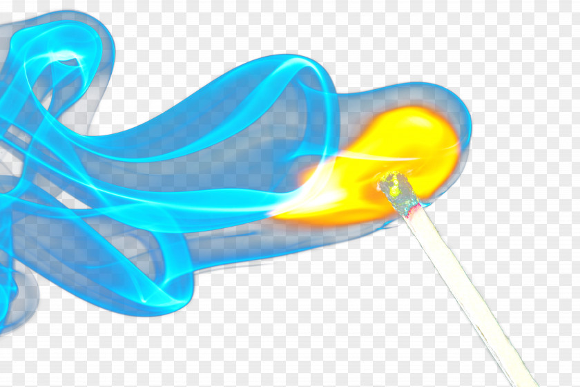 Blue Flame Cool Light Computer File PNG