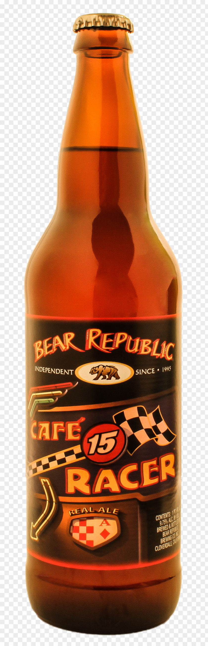 Cafe Racer India Pale Ale Beer Bottle Liqueur PNG