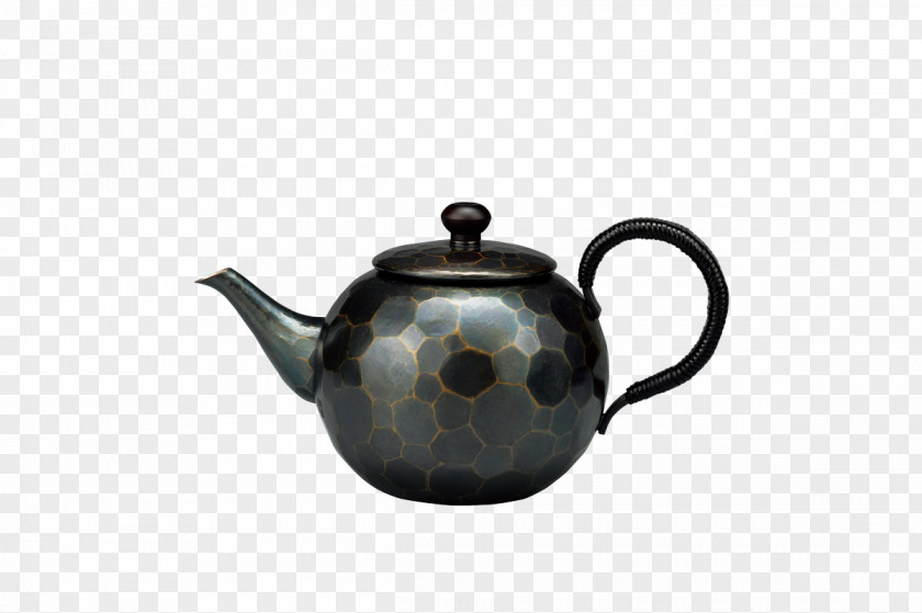 Kettle Tsubame Teapot Gyokusendo 鎚金 PNG