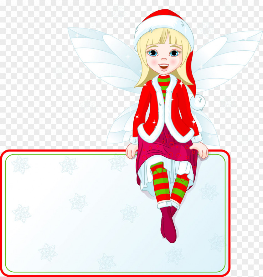 Christmas Elf Fairy Clip Art PNG
