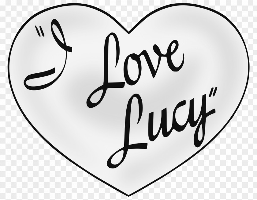 I Love Lucy Drawing Logo Image PNG