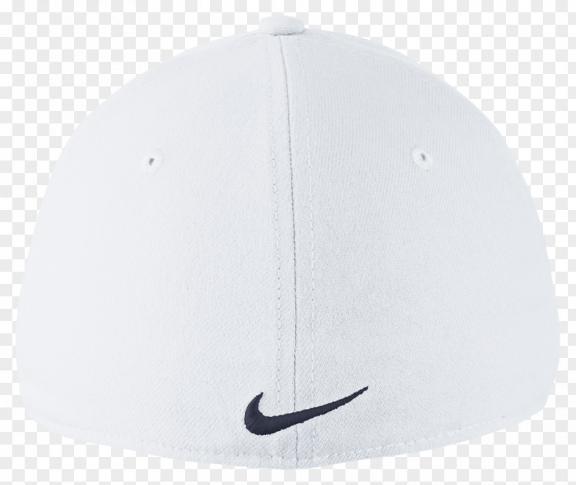 Nike Swoosh White Baseball Cap Product Design PNG