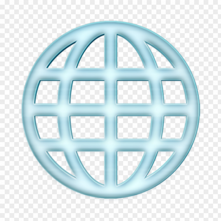 Symbol Turquoise Globe Icon World PNG