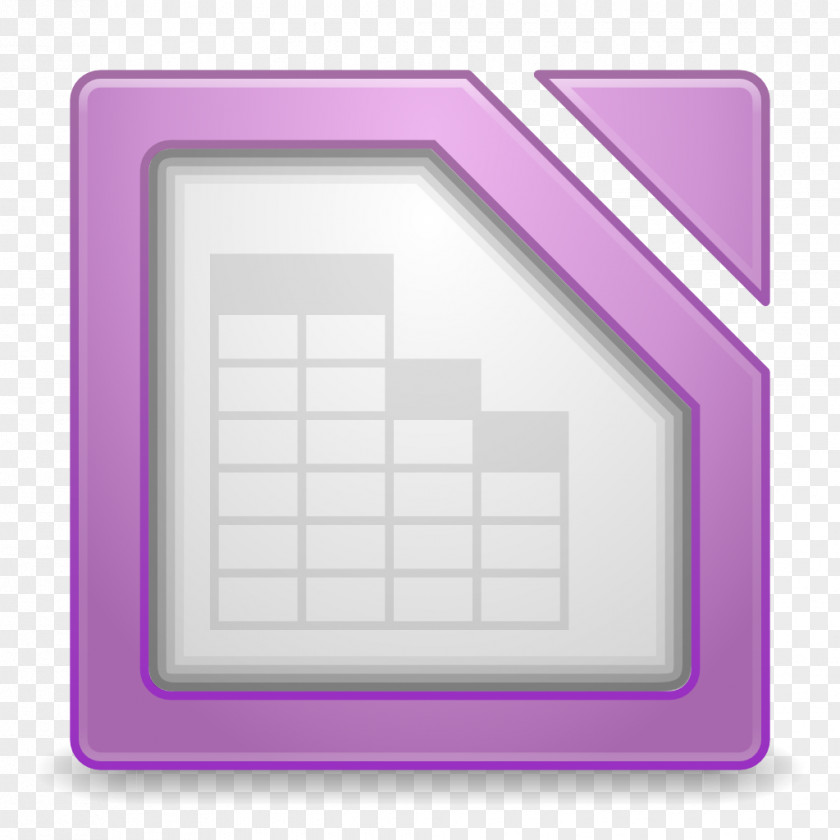 Apps Libreoffice Base Square Angle Purple PNG