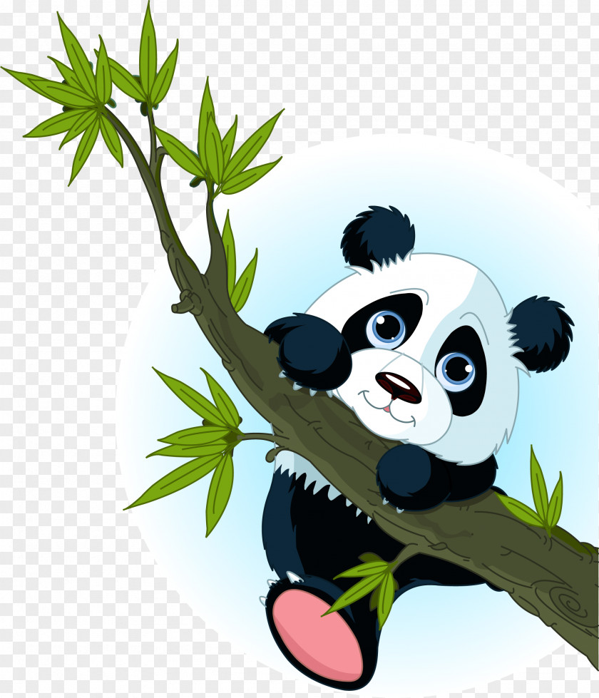 Bear Giant Panda Tree Climbing Clip Art PNG