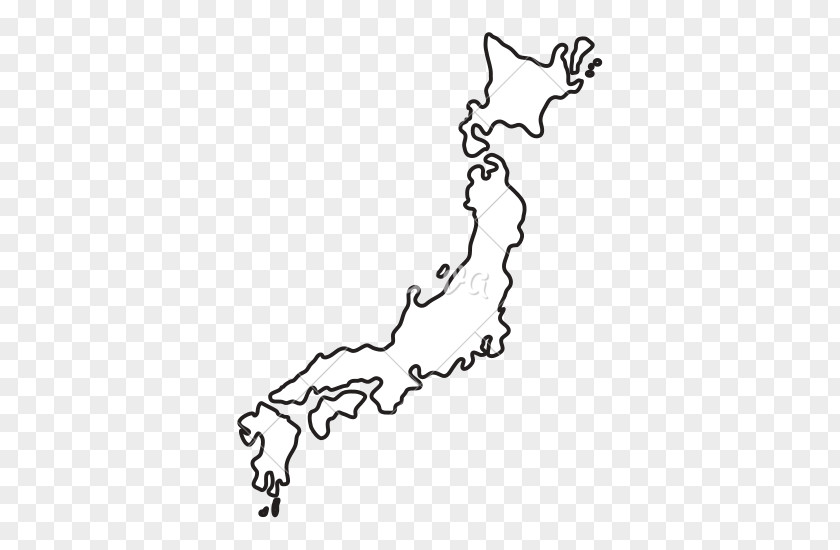 Country Japan Vector Map PNG