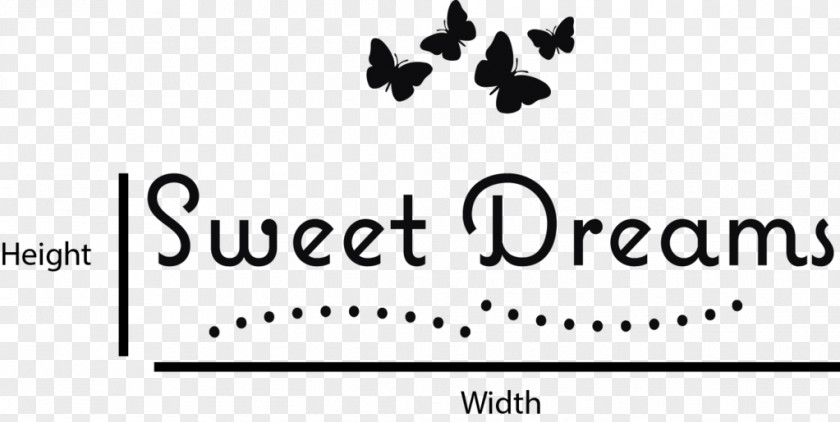 Sweet Dreams Logo Brand Line Font PNG