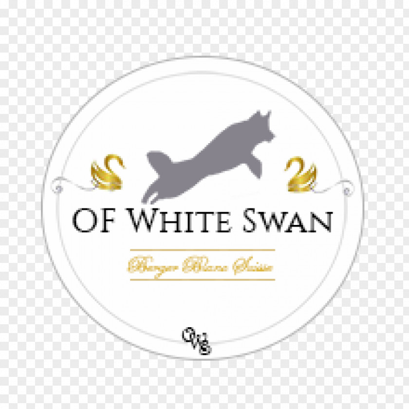 White Swan Logo Brand Carnivora Font PNG