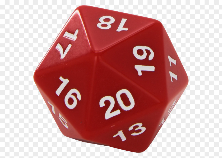 Dice Game D20 System Koplow 55 Mm Countdown Red Number PNG