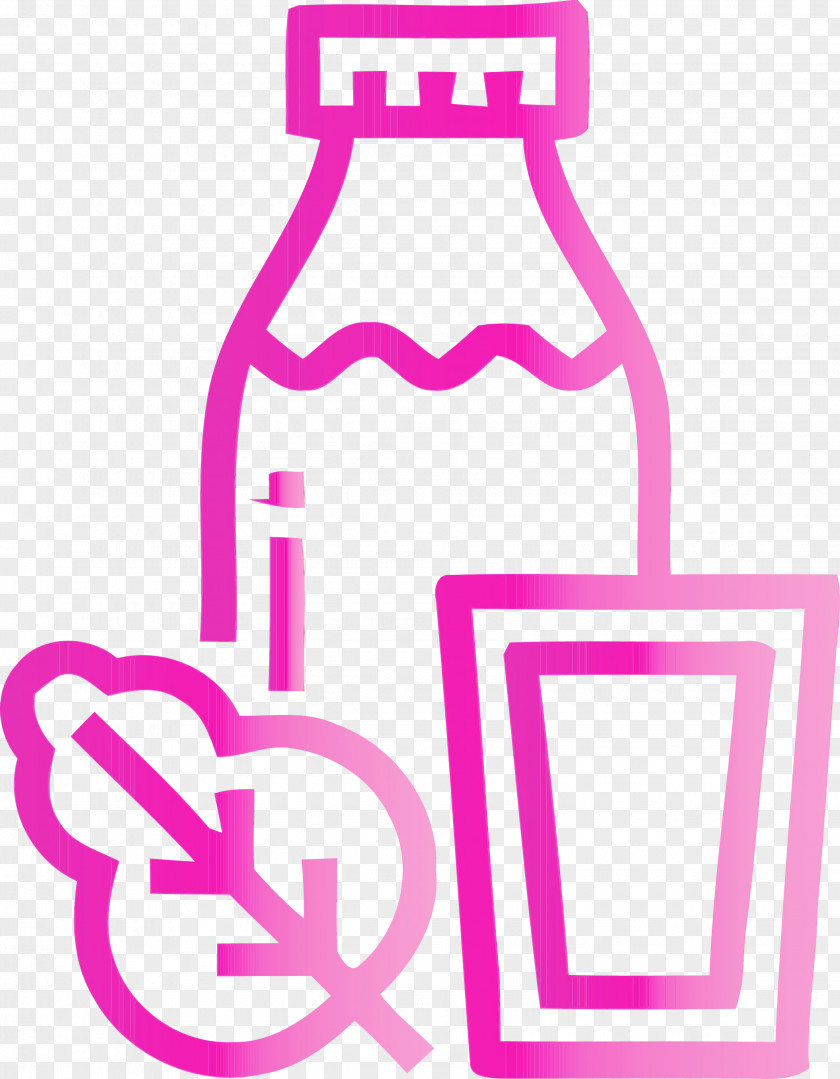 Pink Water Bottle PNG