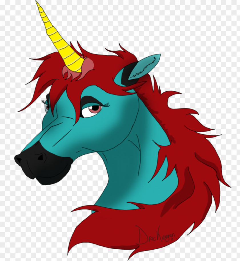 Unicorn Head Horse Pony Cartoon PNG