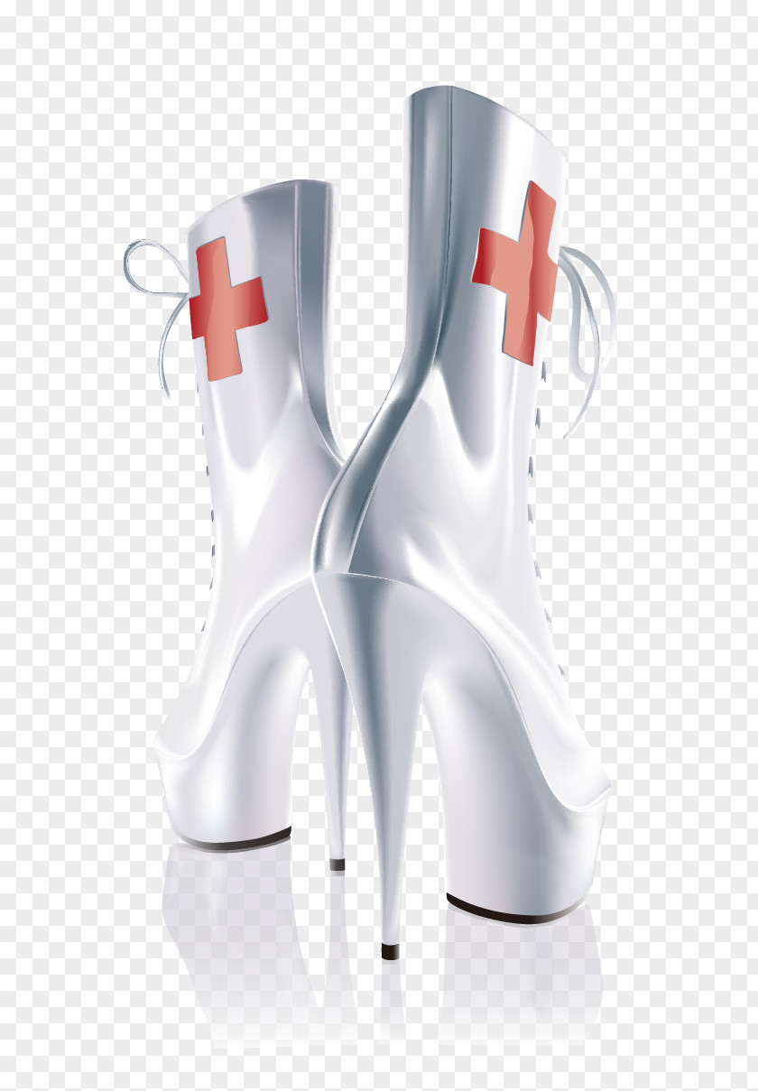 Vector Heels T-shirt Boot Nursing Shoe PNG
