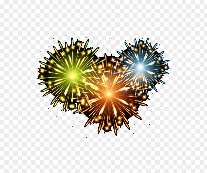 Vector Love Fireworks PNG