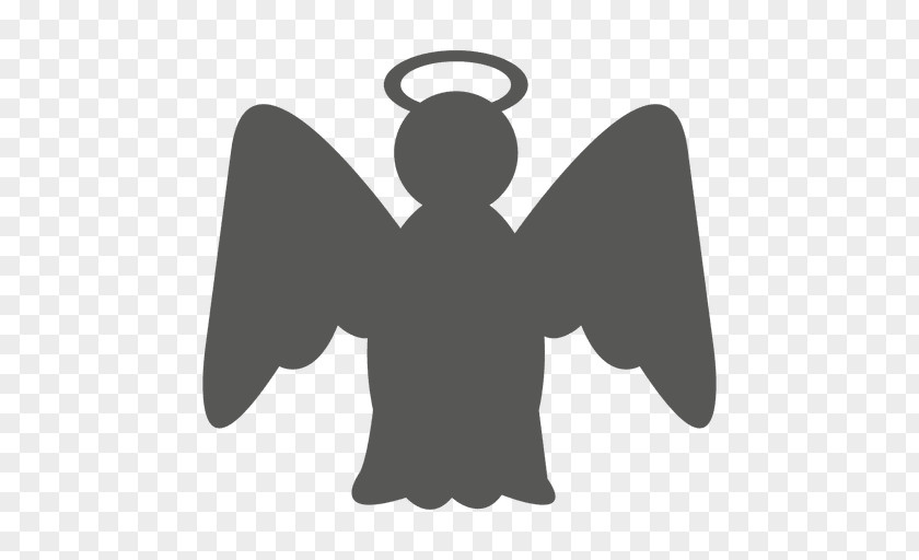 Angels Vector Silhouette Clip Art PNG