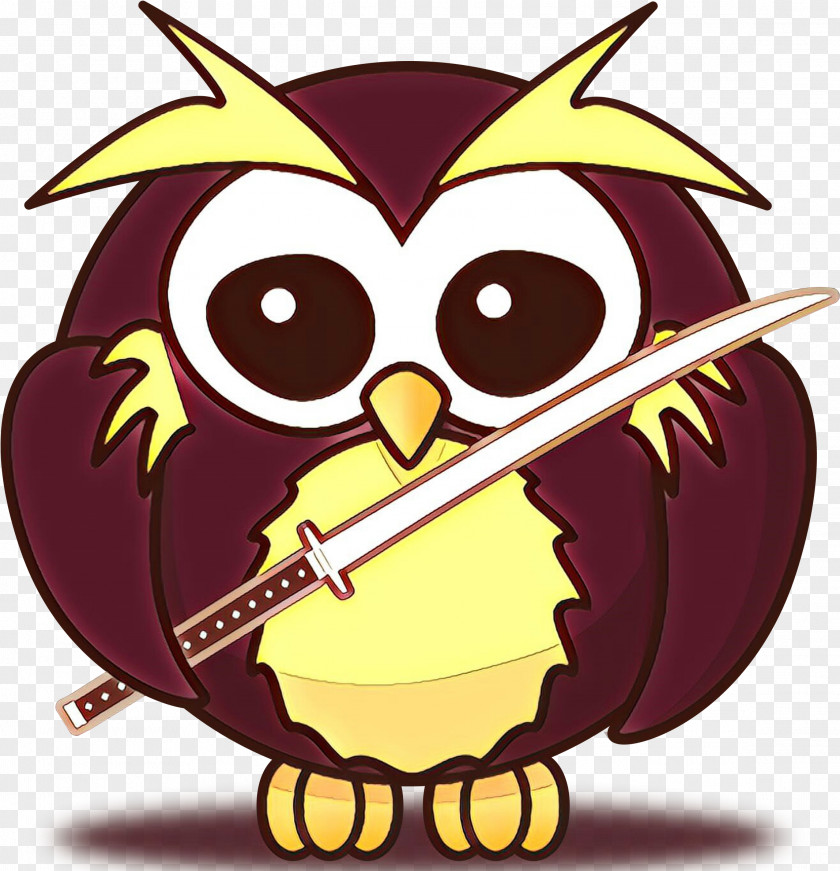 Cartoon Owl Bird Of Prey PNG