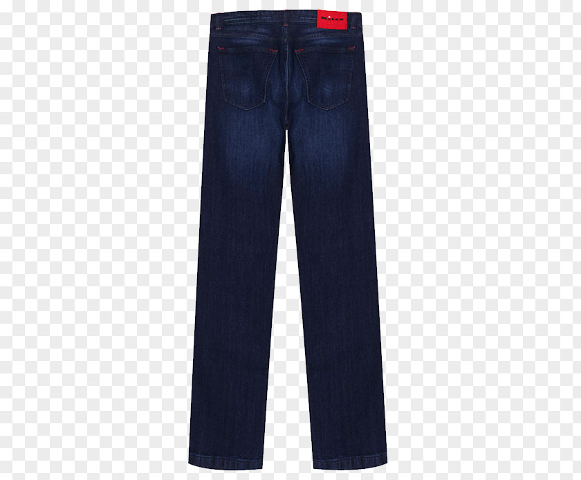 Dark Jeans Backside KITON Denim Cobalt Blue PNG