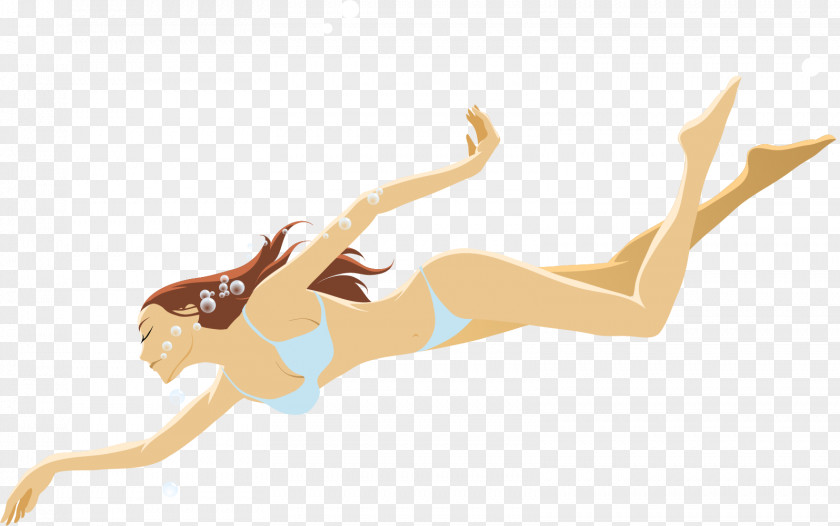 Female Swimming Pool PNG