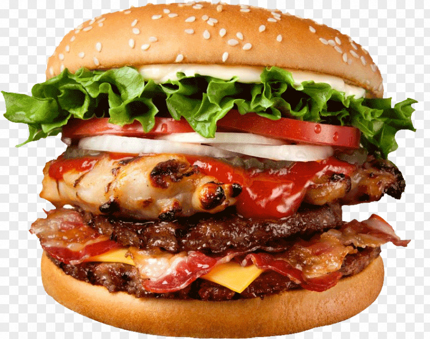 Fried Chicken Hamburger Whopper Sandwich Fast Food French Fries PNG