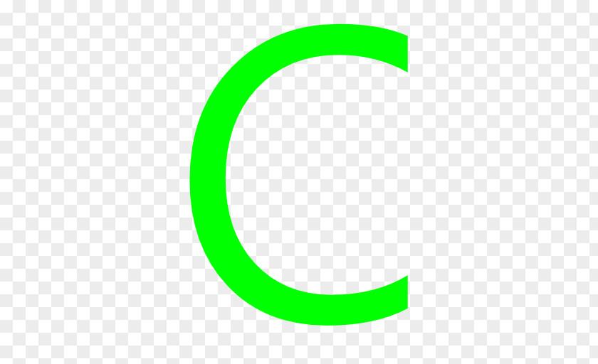 Letter C Logo Font Green Design PNG