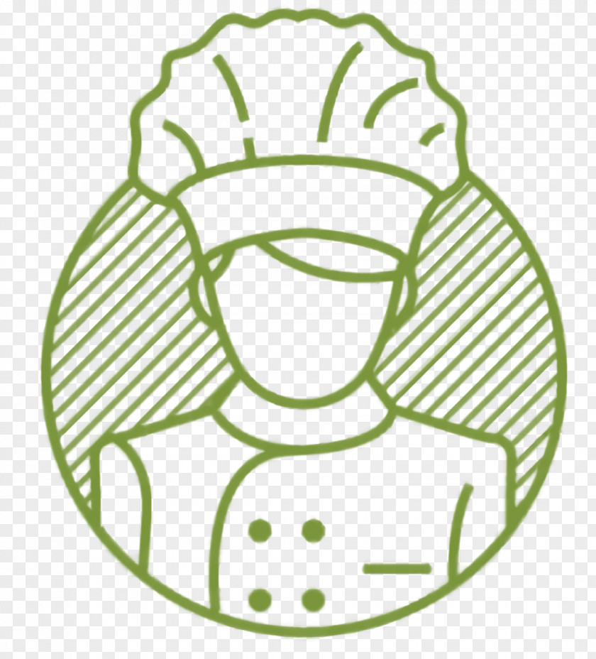 Line Art Green Police Cartoon PNG