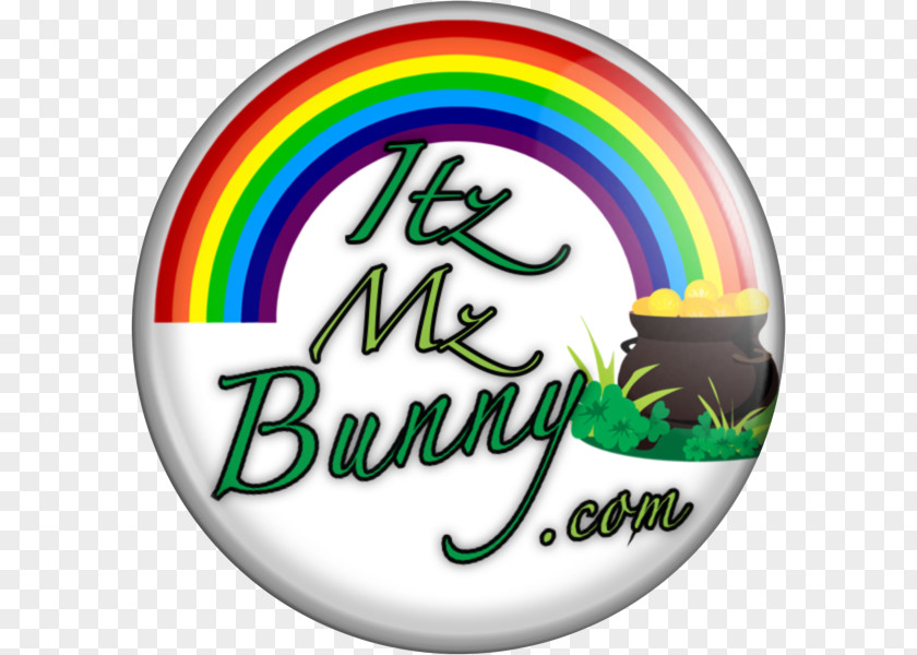 St. Patricks Badge Logo Green Brand Rainbow Font PNG