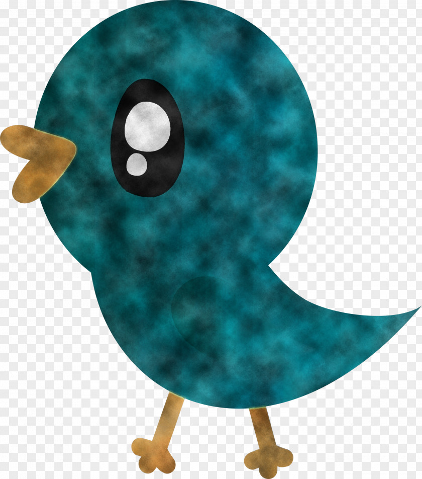 Turquoise Cartoon Teal Duck Bird PNG