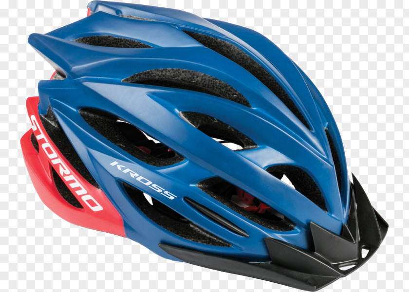 Bicycle Kross SA Helmets Blue Red PNG