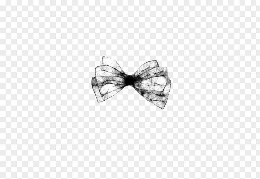 Black Bow Drawing PNG