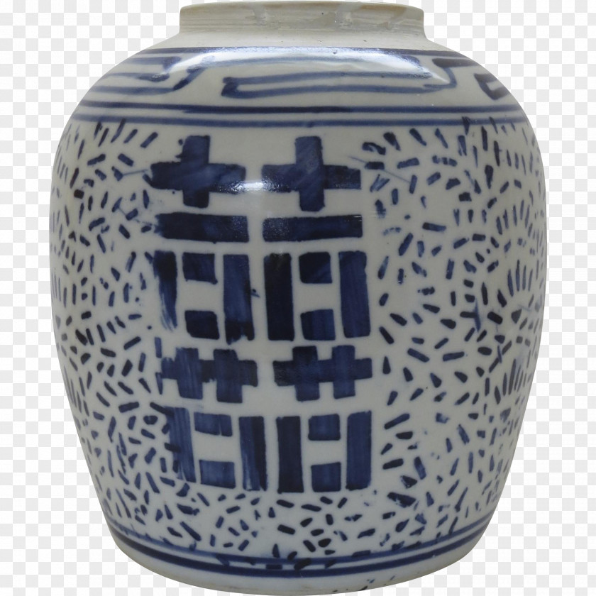 Jar Blue And White Pottery Chinese Ceramics Porcelain PNG