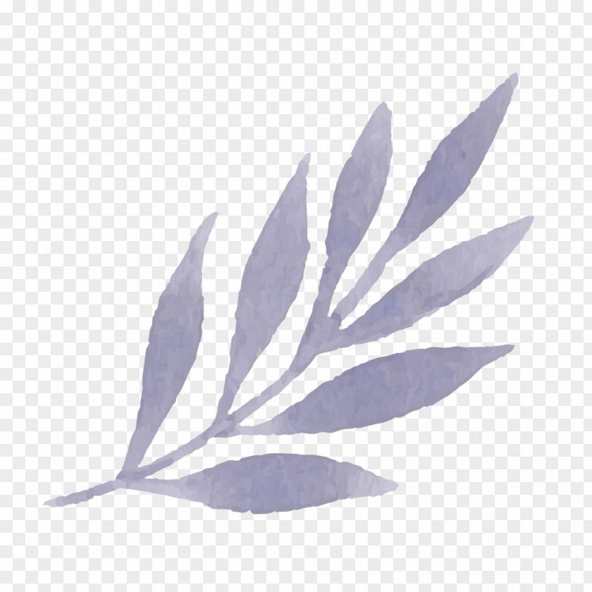 Laurel Leaf Pattern Purple PNG