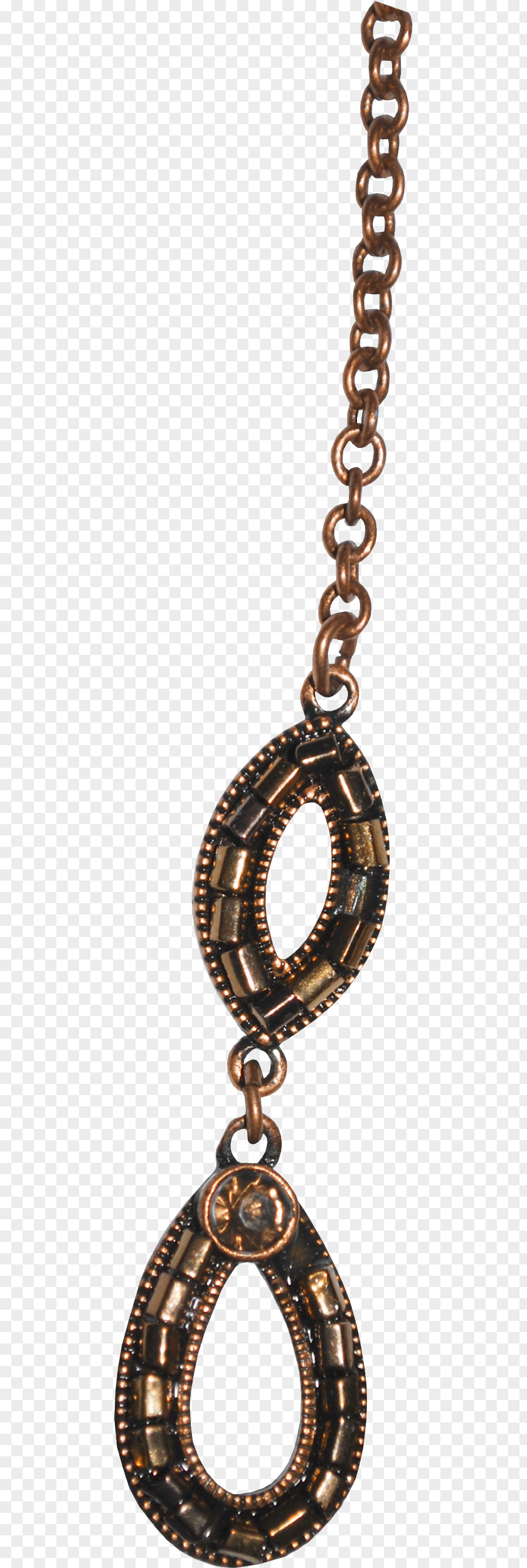 Metal Necklace Background PNG